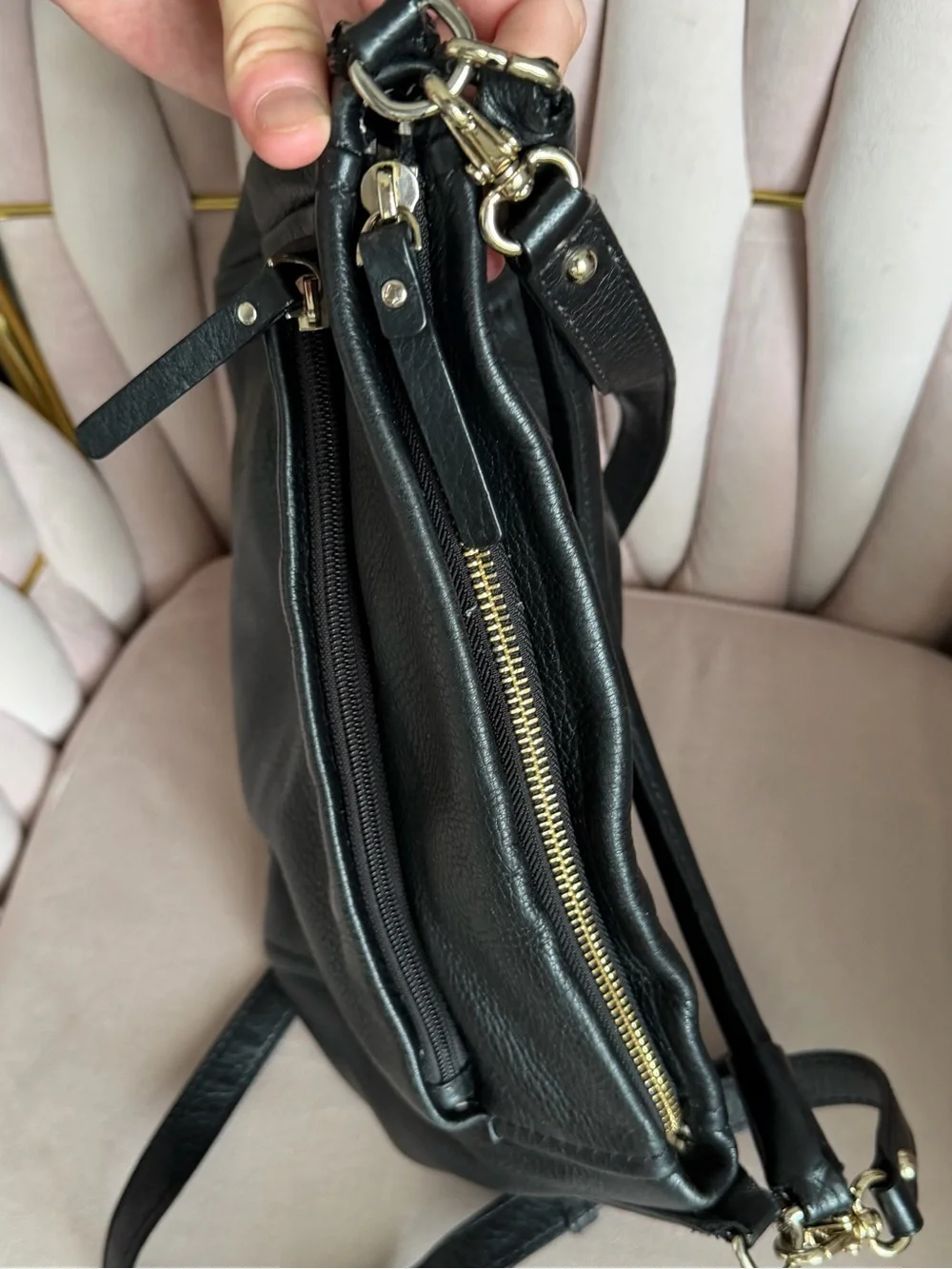 Kate Spade ♠️ Cobble Hill Little Curtis Black Leather Shoulder Bag